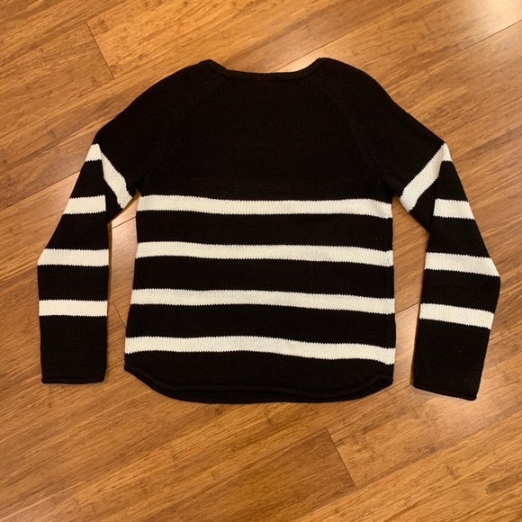 H&M loose knit black and white sweater - Picture 4 of 5